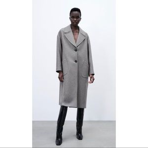Zara Wool Blend Oversized Coat